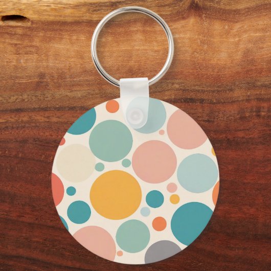 Porte-clés Pois coloré (Verso)