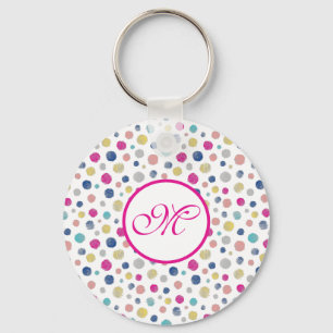 Porte-clés pois coloré