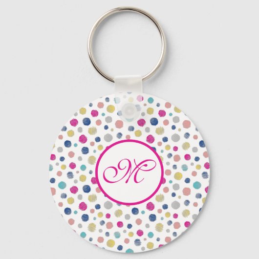 Porte-clés pois coloré (Recto)