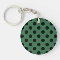 Pois noirs sur vert kelly