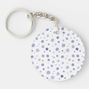 Porte-clés pois peint à la main