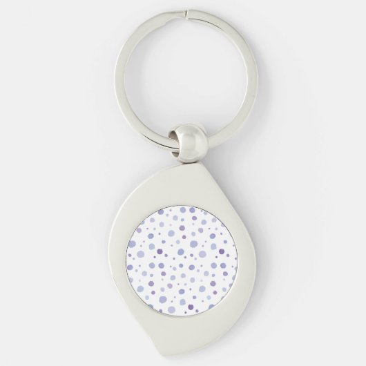 Porte-clés pois peint à la main (Devant)