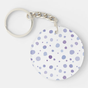 Porte-clés pois peint à la main