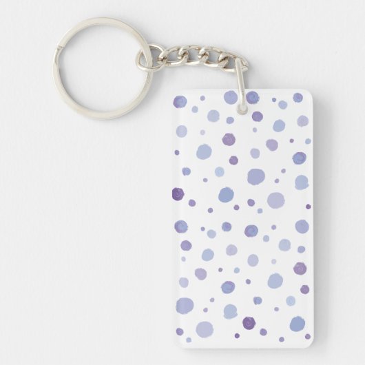 Porte-clés pois peints à la main (Devant)