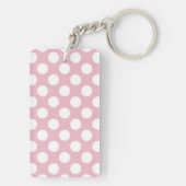 Porte-clés Pois roses, Motif Pointe Polka, Points, Pointe (Dos)