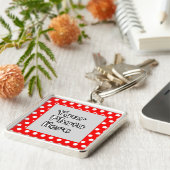 Porte-clés Pois rouges et blancs (Côté)