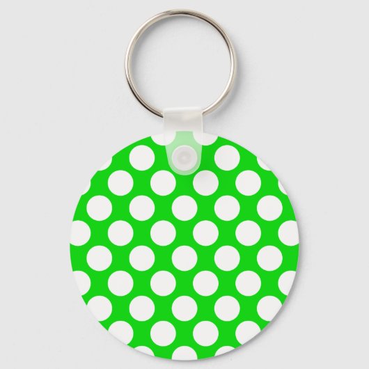 Porte-clés Pois sur le vert (Recto)