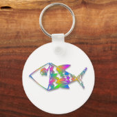 Porte-clés Poisson Abstrait (Recto)