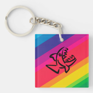 Porte-clés Poisson arc-en-ciel