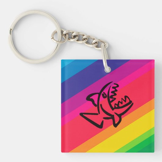 Porte-clés Poisson arc-en-ciel (Devant)