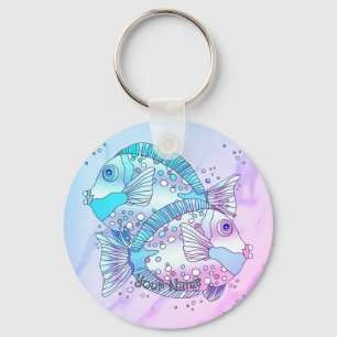 Porte-clés Poisson bleu