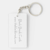 Porte-clés Poisson Chrétien Jaune avec Coeur Vert Clavier (Dos)