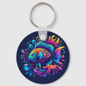 Porte-clés Poisson coloré (Recto)