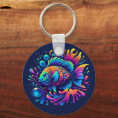 Porte-clés Poisson coloré (Recto)