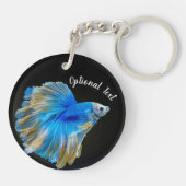 Porte-clés Poisson combattant Betta bleu (Dos)