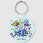 Porte-clés Poisson de corail marin (Recto)