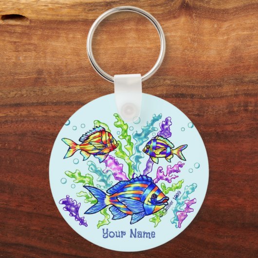 Porte-clés Poisson de corail marin (Recto)