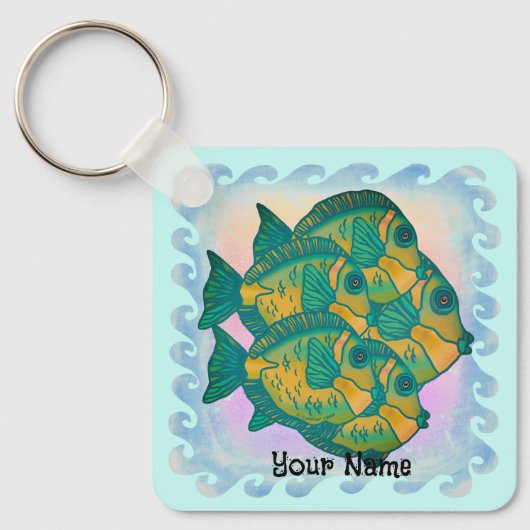 Porte-clés Poisson de la Forêt Tropicale (Recto)