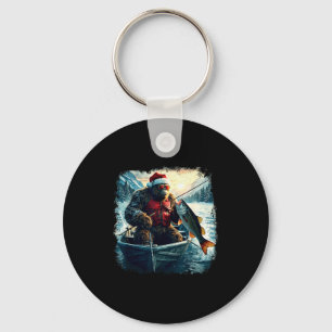 Porte-clés Poisson de Noël Extérieur Drôle Poisson Père Noël