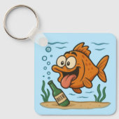 Porte-clés Poisson et bière (Recto)