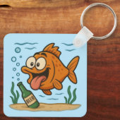 Porte-clés Poisson et bière (Verso)