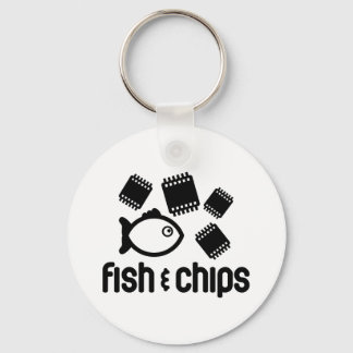 Porte-clés Poisson et chips