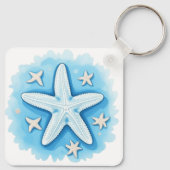 Porte-clés Poisson étoilé en bleu (Dos)