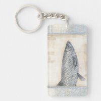 Poisson gris sur Arrière - plan beige