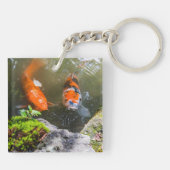Porte-clés Poisson Koi dans un étang (Dos)