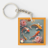 Porte-clés "Poisson Koi Sérénité" (Devant)