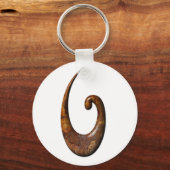Porte-clés Poisson Maori - rouille (Recto)
