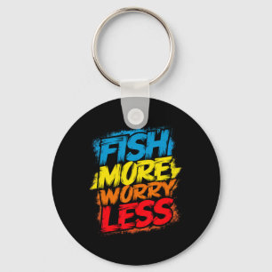 Porte-clés Poisson Plus Inquiète Moins Drôle Mignonne Bright