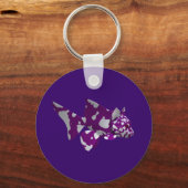 Porte-clés Poisson pourpre (Recto)