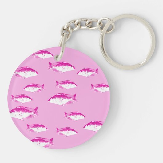 Porte-clés Poisson rose (Dos)