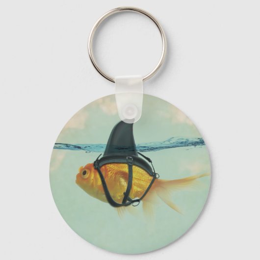 Porte-clés Poisson rouge avec une nageoire de requin (Recto)