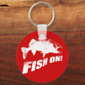 Porte-clés Poisson sur le doré jaune (Recto)