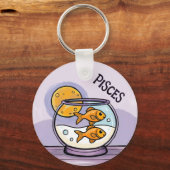 Porte-clés Poisson Zodiac signe céleste design (Recto)