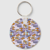 Porte-clés Poisson Zodiac signe céleste design (Verso)