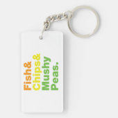 Porte-clés Poissons & Chips & Pois Musqués. (Dos)