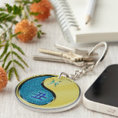 Porte-clés Poissons et oxe métallique (Devant Droit)