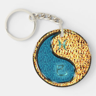 Porte-clés Poissons et serpent à feu