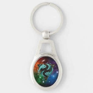 Porte-clés Poissons Zodiaque Cadeau Astrologie