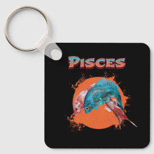 Porte-clés Poissons Zodiaque Horoscope Signe d'Eau Astrologie