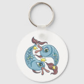 Porte-clés Poissons Zodiaque Poisson Céleste Astrologie (Verso)