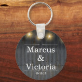 Porte-clés Poitrine de porte de porte en étain rustique (Recto)