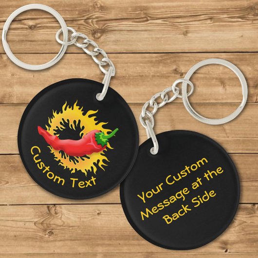 Porte-clés Poivre avec Porte - clé flamme