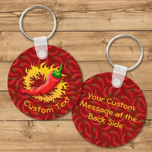 Porte-clés Poivre avec Porte - clé flamme