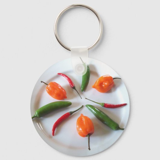 Porte-clés Poivrons chauds 3 (Recto)