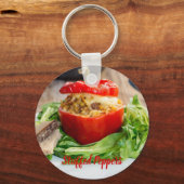 Porte-clés Poivrons farcis au four avec sauce à la viande et (Recto)