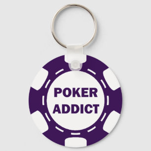 PORTE-CLÉS POKER ADDICT POKER CHIP